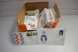 BOX OF ASSORTED FIRST DAY COVERS