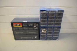 THREE SMALL WORKSHOP MULTI-DRAWER CABINETS (AS NEW)