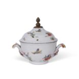 Very rare Meissen Augustus Rex oval tureen and cover from the Royal Pantry of Augustus the Strong,