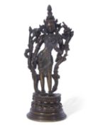 Tibetan bronze figure of Maitreya, possibly 18th century. Provenance: Purchased Continuum and