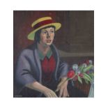 Sidney F Homer RBSA (British, 1912-1993), The Flower Seller , Oil on board, signed. 10.5x10ins
