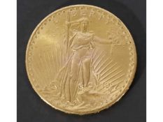 USA $20 gold coin, dated 1927