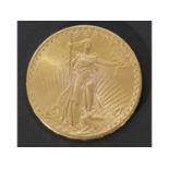 USA $20 gold coin, dated 1927