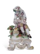 Bow porcelain figure of Winter circa 1765