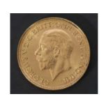 George V gold sovereign dated 1930
