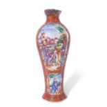 18th century Chinese porcelain vase of everted baluster form, decorated with a typical Mandarin
