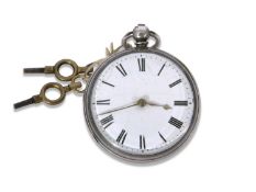 Gents third quarter of the 19th century hallmarked silver cased pocket watch having gold hands to