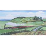 Brian Lewis (British, b.1947-), Limited edition signed print 'Trains from Sheringham' numbered 322/