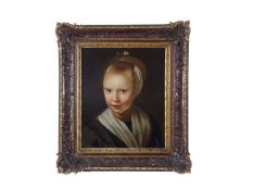 Manner of Michael Dahl (Swedish, 1659-1743) Portrait of a Young Girl , Oil on canvas. Condition: