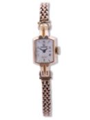 Ladies third quarter of 20th century import hallmark 18ct gold cased Rolex Precision wrist watch,