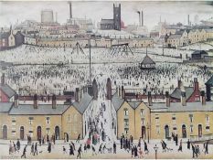 Stephen Laurence Lowry (British 1887-1976), Britain at Play., Offset lithograph in colours,