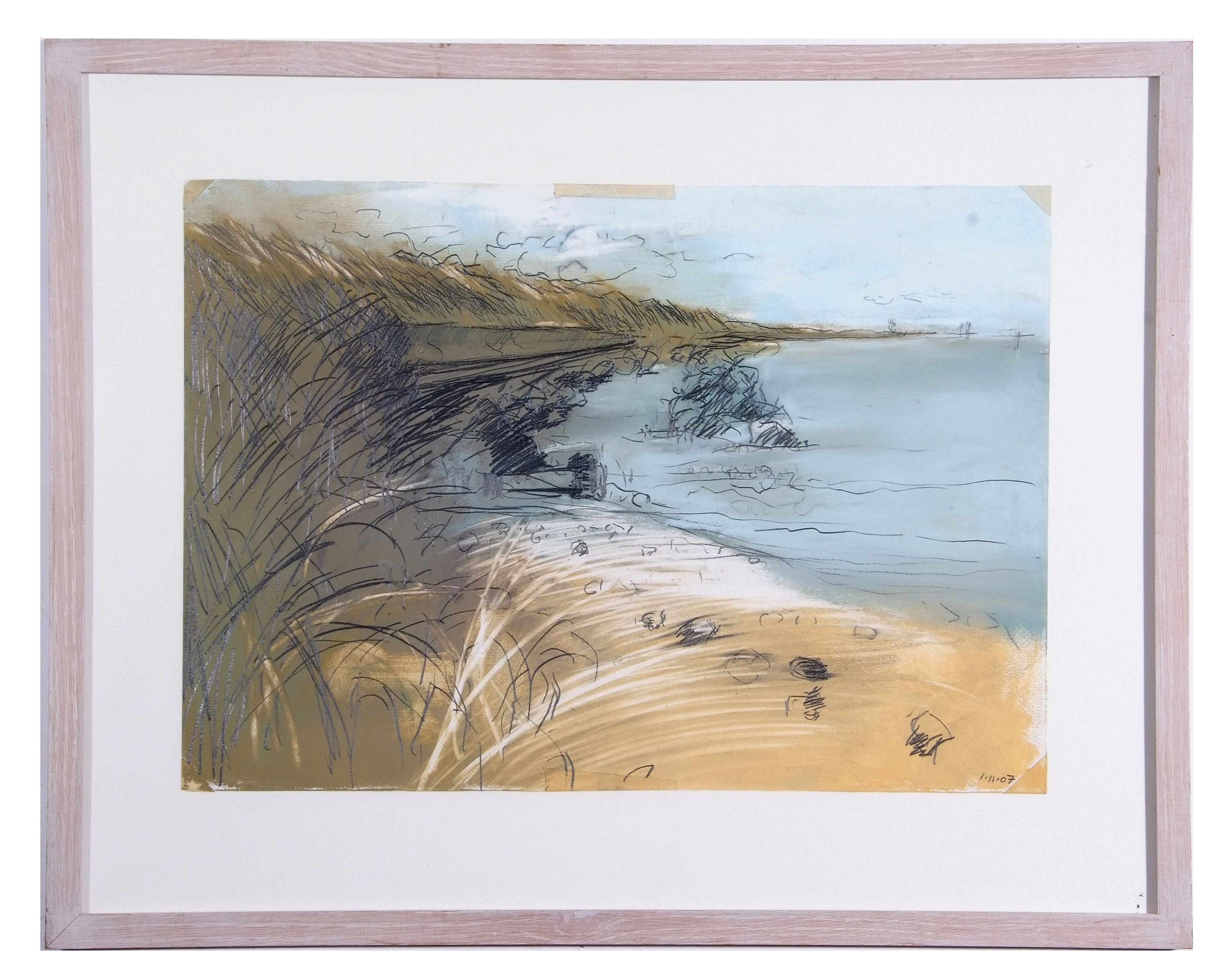 Malca Schotten, (British, Contemporary), Happisburgh, Norfolk, Mixed media. 13.5x19.5ins - Image 2 of 2