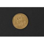 Edward VII gold half sovereign dated 1910
