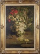 John Fitz Marshall (British, 1859-1932), A Floral Still Life , Oil on canvas, signed, dated 1888.