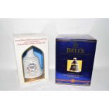 Two collectable Bells Whisky Decanters, by Wade: 1 1990 Bells Decanter for Queen Mother's 90th