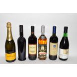 Six various bottles of Wine, comprising: 1 bt 2002 Valpolicella Villa Silvia 1 bt 1999 Selvato Ross,