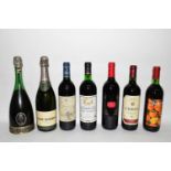 Seven various bottles of Wine, comprising: 1 bt 2007 Rioja Crianza, Wine Society 1 bt 2006 Rioja