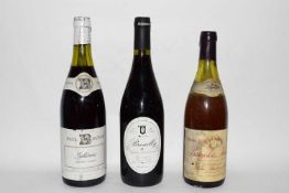 1 bt 2008 Brouilly, Dom Dubost; t/w 1 bt 1986 Julienas, Paul Bocuse; and 1 bt 1985 Beaujolais