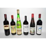 Six bottles of various Red Wines, comprising: 1 bt Palwin No.10 Red 1 bt 1998 Maxima Mavrud Reserve,