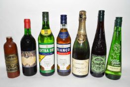 Selection of various Wines, comprising: 2 bts Vermouth 1 bt Unknown Red Wine 1 bt Norfolk Punch 1