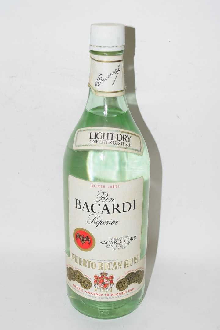 1 litre Bacardi - 80° proof, 33.8 fl ozCondition report: