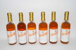 6 half bottles 1992 Rosemount Roxburgh Chardonnay (6)