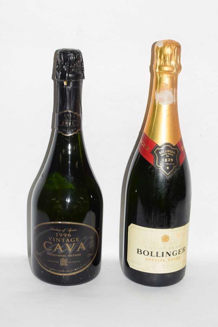 1 bt NV Bollinger Special Cuvee Champagne; t/w 1 bt 1996 Cava Sparkling (2)