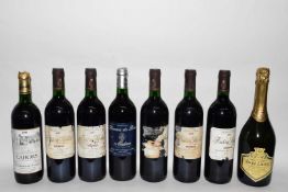 8 various bottles of Wine, comprising: 1 bt 1994 Madiran Dom des Bories 5 bts1987 Madiran 1 bt