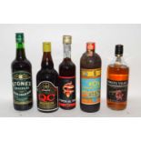 5 x various Spirits & fortified Wines