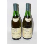 Two bottles Batard Montrachet 1979 appelation d'original controlee (2)