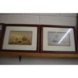 AFTER HENRY REDMORE, PAIR OF COLOURED PRINTS, SHIPPING SCENES, F/G