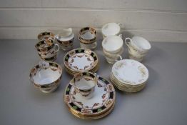 MIXED LOT COMPRISING DUCHESS HONEYSUCKLE TEA WARES PLUS A FURTHER OSBOURNE PART TEA SET