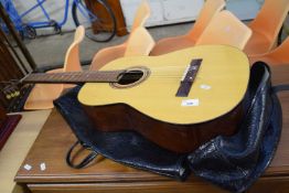 ACOUSTIC GUITAR WITH TRAVEL CASE