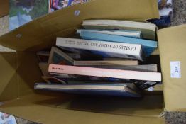 BOX OF MIXED BOOKS TO INCLUDE ANTIQUES INTEREST