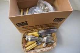 BOX OF SILVER PLATED CUTLERY