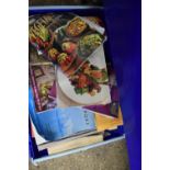 BOX OF VARIOUS COOKERY BOOKS ETC