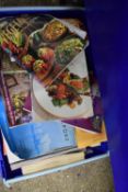 BOX OF VARIOUS COOKERY BOOKS ETC