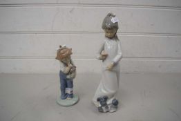 TWO NAO FIGURINES OF CHILDREN