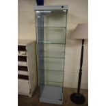 GLAZED SHOP DISPLAY CABINET, 185CM HIGH