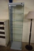 GLAZED SHOP DISPLAY CABINET, 185CM HIGH