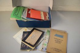 BOX OF EPHEMERA, RAILWAY INTEREST TO INCLUDE BOOKLETS - WAKEFIELDS SYSTEM FOR MECHANICAL LUBRICATION
