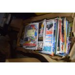 BOX OF MAGAZINES TO INCLUDE RECORD COLLECTOR, PICTURE POSTCARD MONTHLY ETC