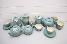 QUANTITY OF GREEN DENBY TEA WARES