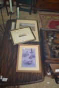 MIXED LOT VARIOUS PRINTS TO INCLUDE SMITHFIELD MARKET, RMS IVENA, FOX HUNTING PRINT AND A PRINT OF