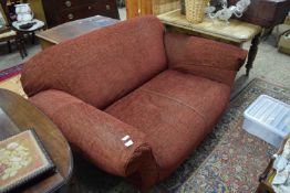 RED TWO-SEATER SOFA