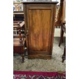 LATE VICTORIAN MAHOGANY SINGLE DOOR BEDSIDE CABINET