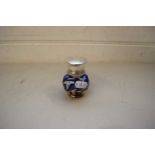SMALL DRESSING TABLE JAR WITH SILVER TOP