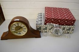 TWO MODERN LONDON CLOCK CO MANTEL CLOCKS, AS NEW