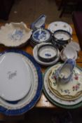 BOOTHS REAL OLD WILLOW PATTERN TABLE WARES PLUS OTHER CERAMICS