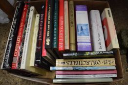 BOX OF BOOKS TO INCLUDE ANTIQUES INTEREST
